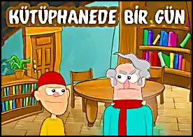 Kütüphanede Bir Gün