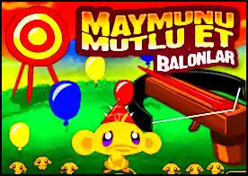 Maymunu Mutlu Et Balonlar